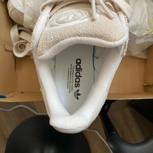 Adidas Cream Sneakers with Plush Interior